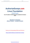 New Authentic and Reliable Linux Foundation CKAD Dumps PDF with Full File