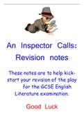 An inspector calls revision