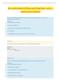 Bio 124 Evolution of Plants and Fungi Quiz&lowbar;2020 &vert; Bio124 Evolution of Plants and Fungi Quiz&lowbar;Graded A