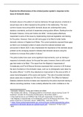 Examine the effectiveness of the criminal justice system&rsquo;s response to the issue of domestic abuse&period; 