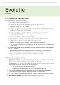 Samenvatting Biologie - H4 Evolutie &lpar;4 vwo&rpar;
