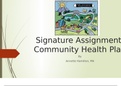 Exam (elaborations) NSG 482 (NSG 482) NSG 482 Signature Assignment Final community health plan