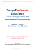  Updated and New Authentic Education-Cloud-Consultant Exam Dumps with PDF Full File