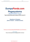  Updated and New Authentic PEGAPCDC85V1 Exam Dumps with PDF Full File