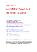 Summary  PHYSICS 107 chapter 12 Interstellar Travel and  the Fermi Paradox
