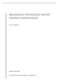 Samenvatting  Biologische Psychologie Van Het Centraal Zenuwstelsel (4020009ENR)