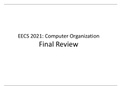 Exam (elaborations) EECS 2021 EECS 2021 final exam review 