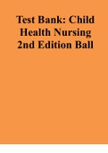 Child Health Nursing 2nd Edition Ball