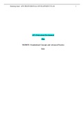 NR500 APN Professional Development Plan&colon; Foundational Concepts and Advanced Practice Role  