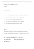 Exam (elaborations) FUNDMENTAL 978-0-323 deWits fundamentals concepts and skills of nursing chapter 1