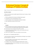 NURSING 210 Professional Nursing&colon; Concepts & Challenges&comma; 9th Edition Test Bank