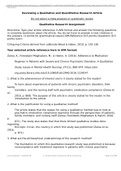 NRSE 4550 Module 2 Assessment 4 Assignment- Qualitative and Quantitative Article Analysis