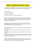 HESI GERIATRICS 2021 LATEST UPDATE&period;