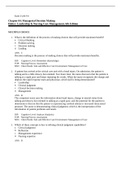 LEADERSHIP C157 exam 2 unit 4-6 Huber LEADERSHIP and nursing care management  6th edition