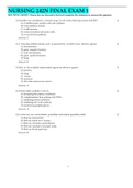 NURSING 242N FINAL EXAM 1 &vert; GRADED A