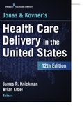 HCAD 730 Health care delivery in the united states 12th edition
