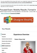 Robert Hall Mobility Shadow Health Focused Exam; QSEN Competencies (GRADED A)