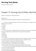 NURSING LP 1300Chapter 15. Nursing Care of Older Adult Patients | Nursing Test Banks.pdf