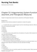NURSING LP 1300Chapter 53. Integumentary System Function, Assessment, and Therapeutic Measures | Nursing Test Banks