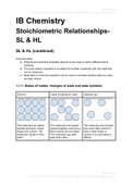 Stoichiometric Relations