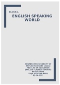 English Speaking World 