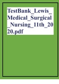 TestBank_Lewis_Medical_Surgical_Nursing_11th_2020