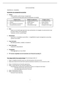 Samenvatting Management Accounting en Cost Accounting TEW 3e bachelor