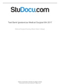 Medical Surgical Nursing 9th Edition Ignatavicius Test Bank