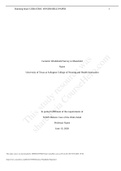 NURSING NURS 3325 Geriatric Windshield Paper {CASE STUDY}