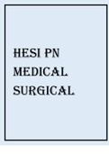 HESI PN MEDICAL SURGICAL 2021