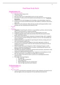 NURSING 202 Final Exam Study Guide- Henry Ford College