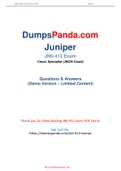 DumpsPanda New Release Juniper JN0-412 Dumps