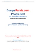 DumpsPanda New Release PeopleCert itil-4-foundation Dumps