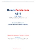 DumpsPanda New Release ASIS PSP Dumps