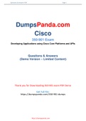 DumpsPanda New Release Cisco 350-901 Dumps