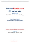 DumpsPanda New Release F5 301a Dumps