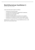 Bedrijfsanalyse hoofdstuk 1 (van Bedrijfskunde de basis)