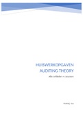 Alle huiswerkopgaven Auditing Theory &lpar;Artikelen &plus; Casussen&rpar;