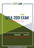 New CertsLand Splunk SPLK-2001 Exam Dumps | Real SPLK-2001 PDF Questions