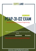 New CertsLand Python Institute PCAP-31-02 Exam Dumps | Real PCAP-31-02 PDF Questions