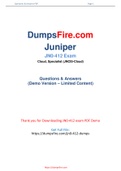 100&percnt; Sucess Guaranted in Juniper JN0-412 Dumps -  JN0-412 PDF Questions