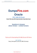 100% Sucess Guaranted in Oracle 1Z0-1080-20 Dumps -  1Z0-1080-20 PDF Questions
