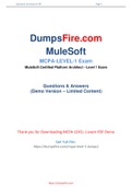 100% Sucess Guaranted in MuleSoft MCPA-Level-1 Dumps -  MCPA-Level-1 PDF Questions