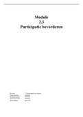 2&period;3 Participatie Bevorderen uitwerking casus verslag examen