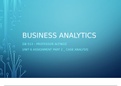 Purdue University Global  GB 513 Business AnalyticsUnit 6 Assignment Power Point