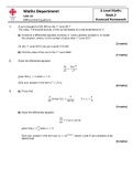Unit 13 Differential Equations