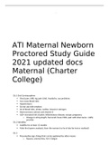 ATI Maternal Newborn Proctored Study Guide 2021 updated docs Maternal (Charter College) 