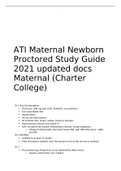 ATI Maternal Newborn Proctored Study Guide 2021 updated docs Maternal &lpar;Charter College&rpar; 