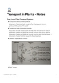 Transport in Plants - Biology