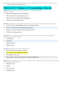 NSG 6101 Week 2 Knowledge Check&period;